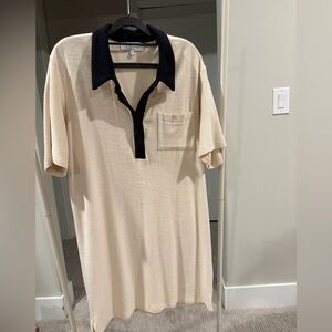 NWOT L'Academie Beige & Black Noam Mini Dress